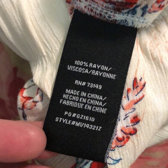 ONE-5-ONE Size Large Tall Floral Print Pants Elastic & Tie Waist Beach $60 NEW - Picture 11 of 12